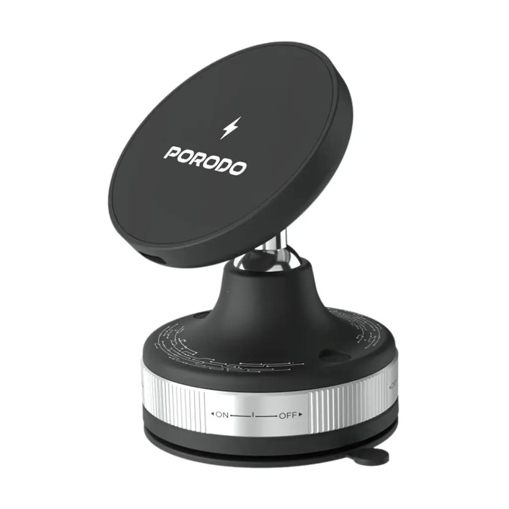 Porodo Vacuseal Smart Suction Wireless Charging Mount