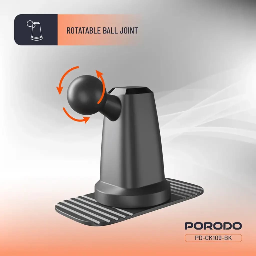 Porodo Vacuum & Adhesive Magnetic Car Mount