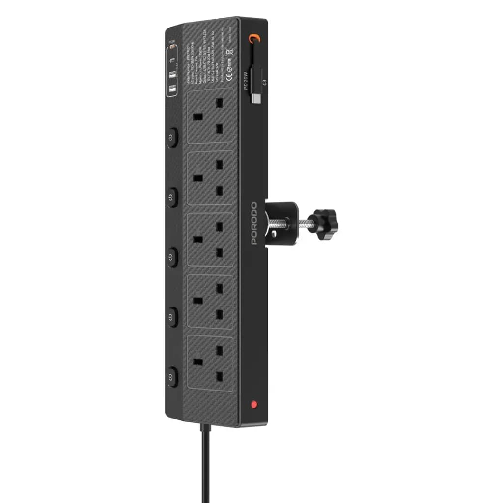 Porodo Voltguard Multi-Port Power Socket PD 20W