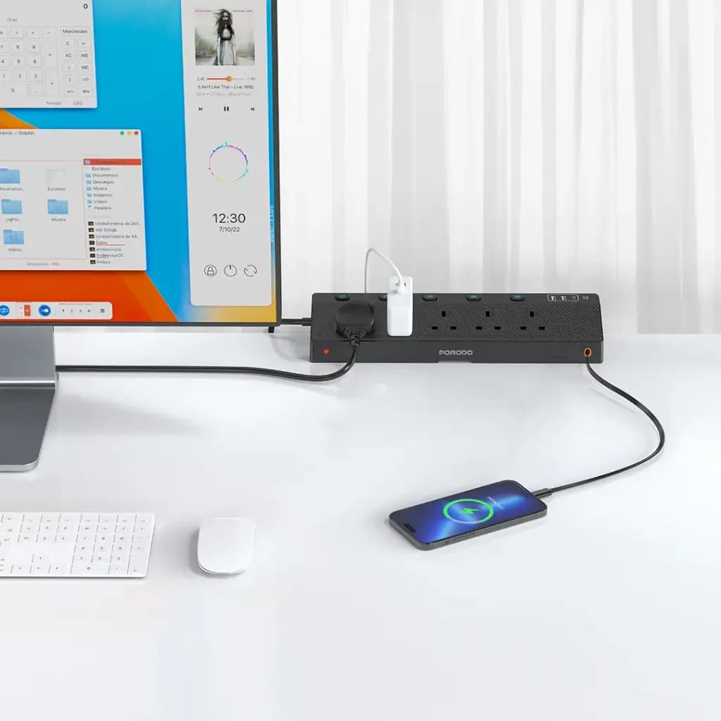 Porodo Voltguard Multi-Port Power Socket PD 20W