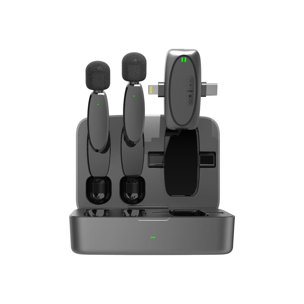Porodo Wireless Lavalier Microphone & Charging Case