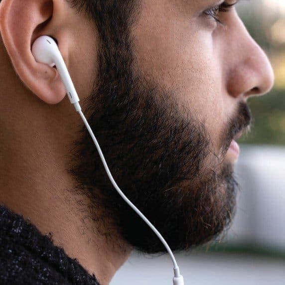 Soundtec By Porodo Mono/Single Earphone 3.5mm Aux Connectore With 3-Button Controls