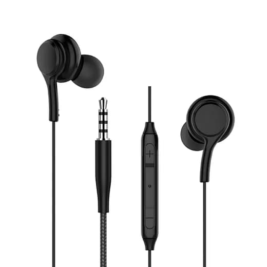 Wired In-Ear Earphones with Mic and Volume Control