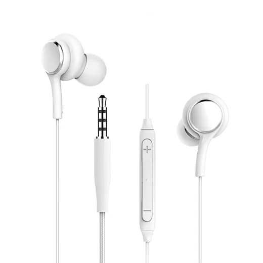 Wired In-Ear Earphones with Mic and Volume Control