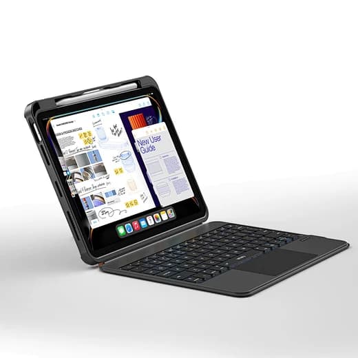WiWU MK-007 360 Rotating Detachable Keyboard for Pad 2025/2024 Air 13"Pro 12.9" (2018~2022)