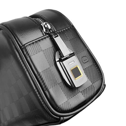 Black Checkered Travel Toiletry Bag