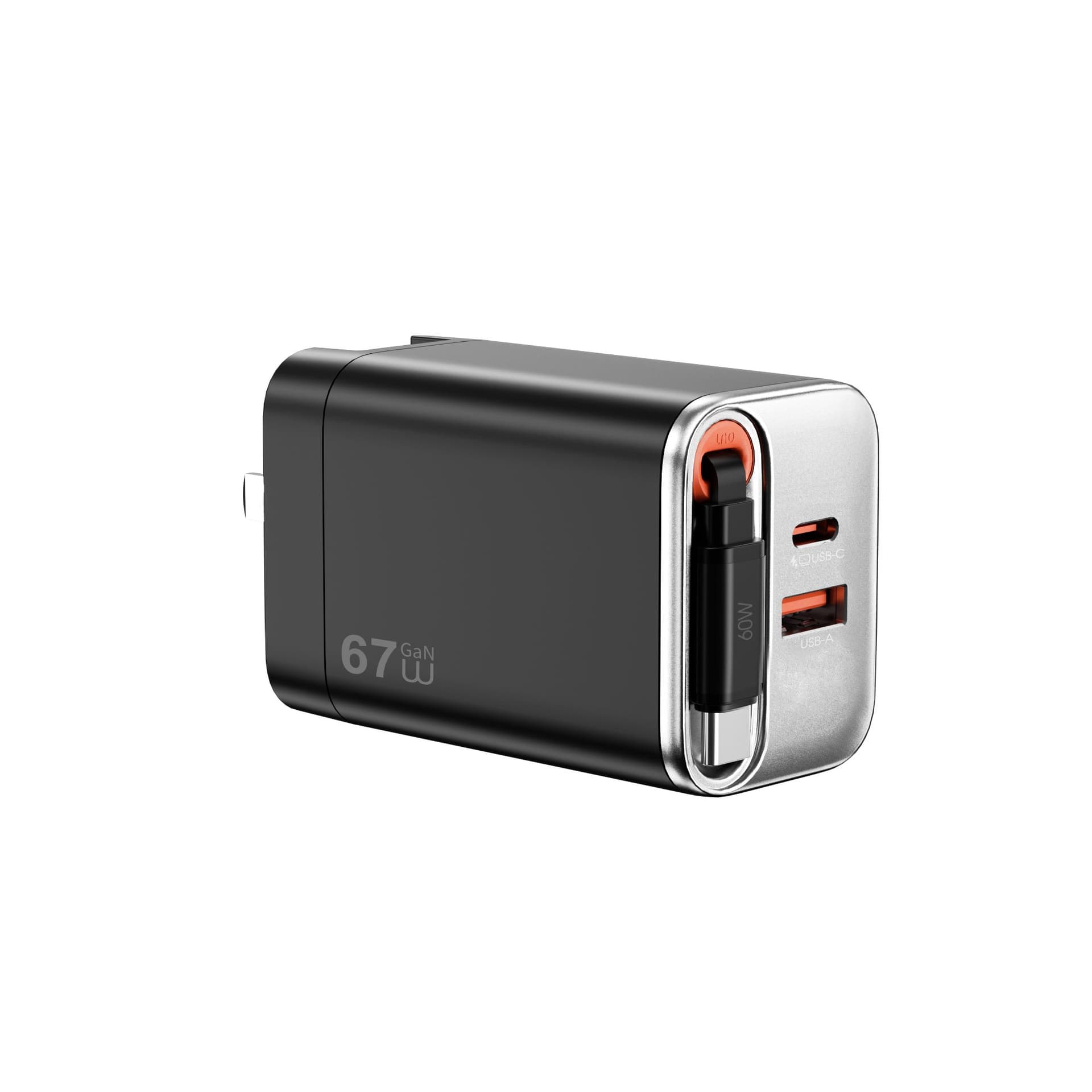 67W GaN USB-C Fast Charger with 60W Cable
