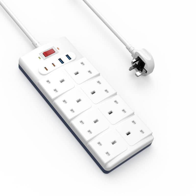 UK Power Strip with USB Ports
