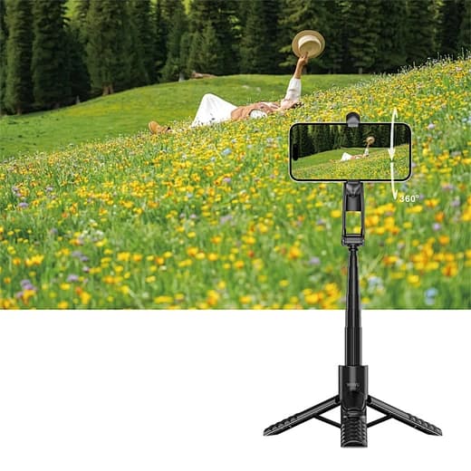 WiWU WI-SE014 Magnetic Selfie Stick - Black