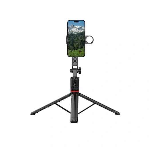 WiWU Wi-SE015 Live Broadcast Tripod Selfie Stick 1.8m - Black