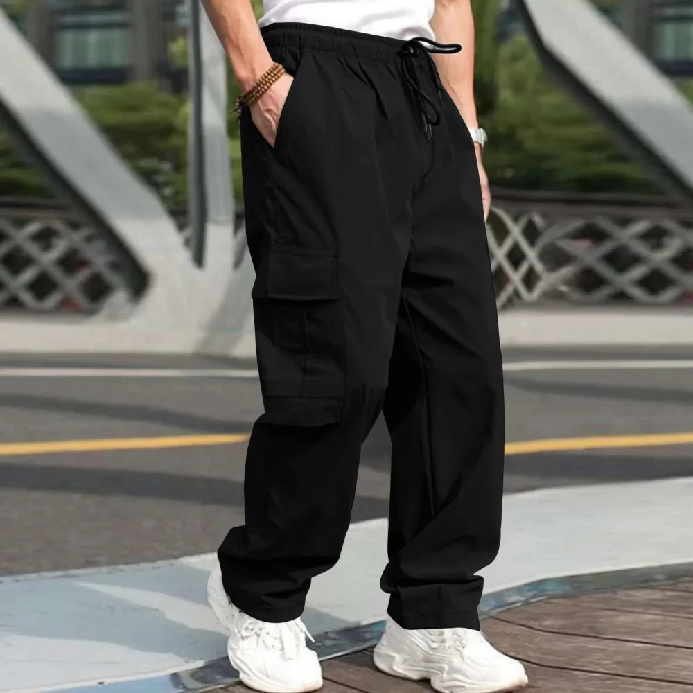 Autumn new multi pocket workwear pants, men's pants, straight tube multifunctional men's casual pants, oversized men's pants