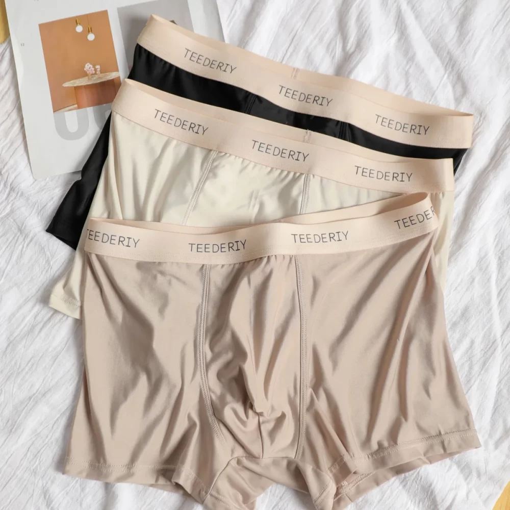 3pcs/lot Man‘s Boxers Comfortable Men Undershorts Modal Ice Silk Homme Underwear Mens Panties Shorts XXL 3XL 4XL - Image 3