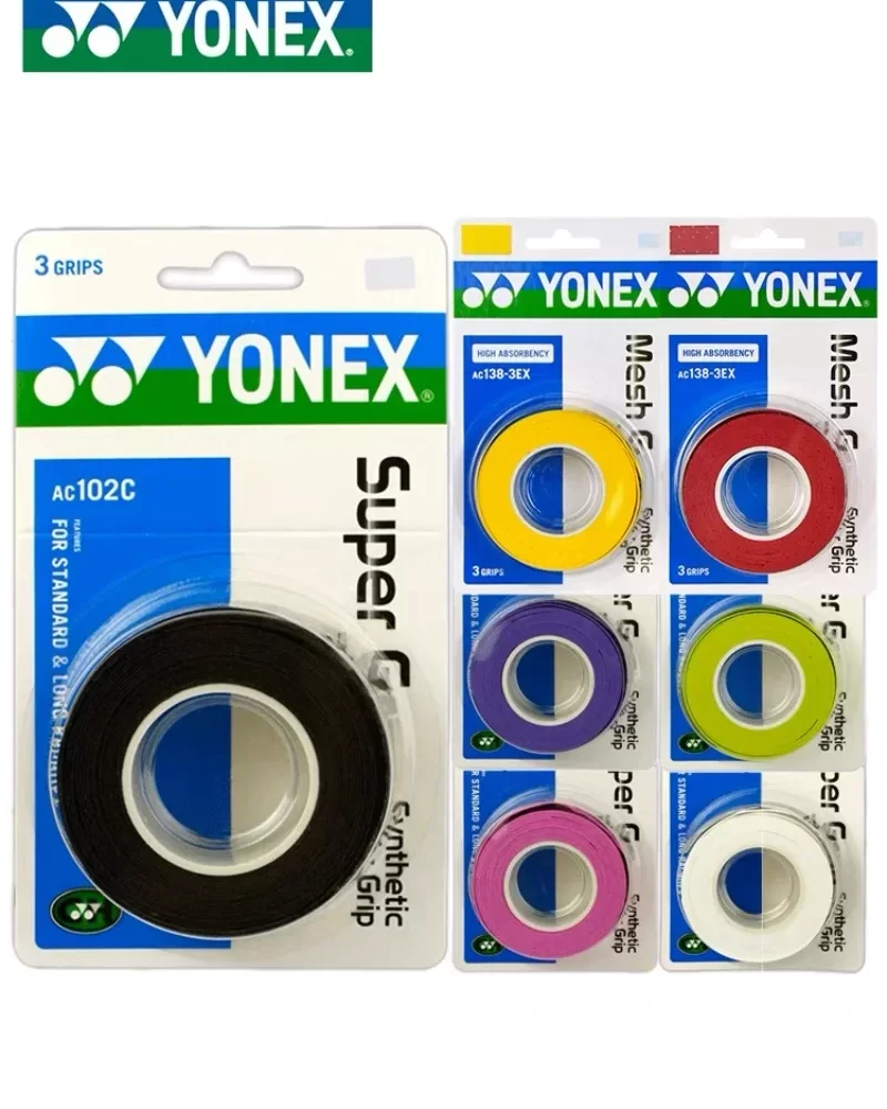 YONEX 3 Grips/Pack Cloth AC102 AC102EX 102C Hand Glue Tennis Badminton Racket Professional Anti-slip Rackets Padel Sticky Grip - Image 2