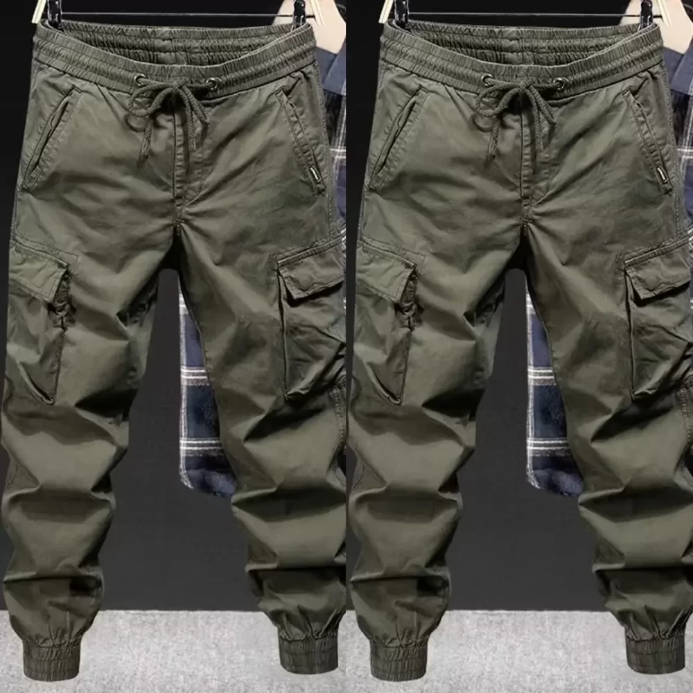 Men's Loose-fit Casual Pants Military Greencargo Brand Spring Autumn Trendy Outdoor Climbing Tactical Pants American Style - Image 2