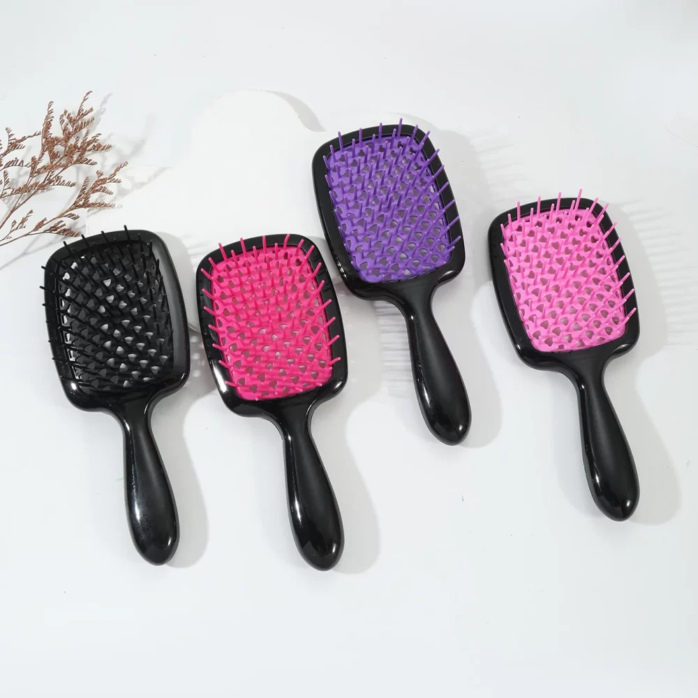 1 piece anti-static tangled hair comb hair massage brush hollow out curly hair brush hair salonhair salon tools