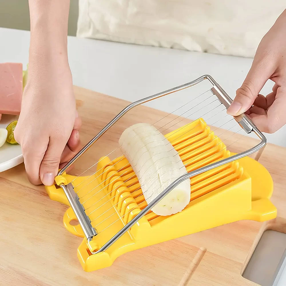 Luncheon Meat Egg Cutter Stainless Steel Multi Function Food Banana Cheese Strawberry Slicer Kitchen Gadget - Image 3