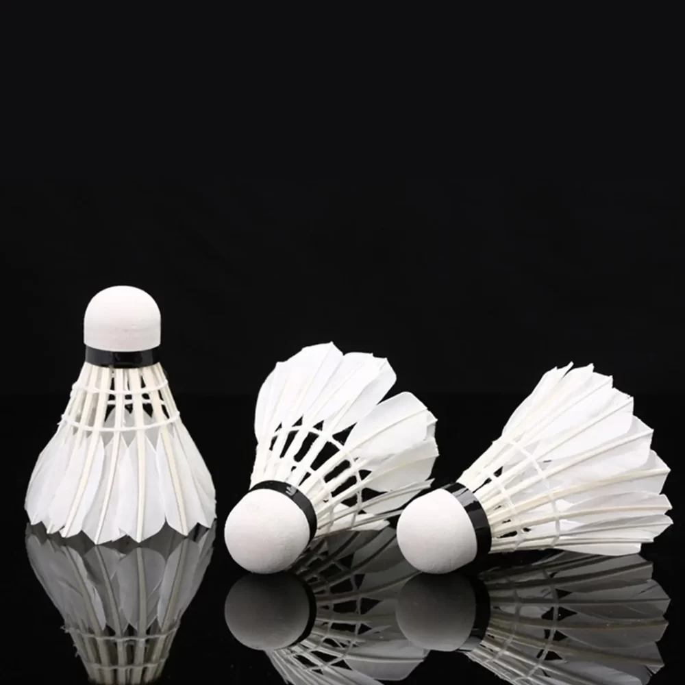 3x Badminton Shuttlecocks Professional White High Speed Duck Feather Badminton Ball for Game Training Sport Practice Youth - Image 3