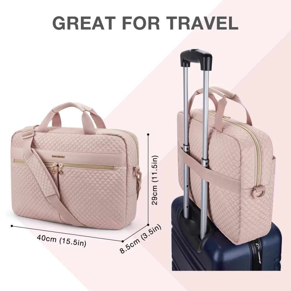 BAGSMART Laptop Bags for Women 15.6 17.3 inch Notebook Bag for Macbook Air Pro 13 15 Computer Handbag Briefcase Work Bag - Image 3