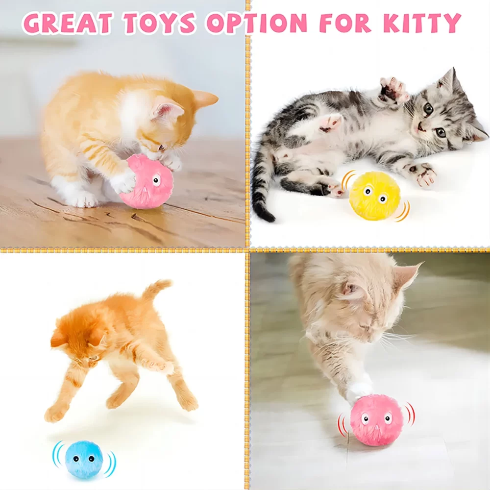 Cat Toys Smart Interactive Ball Catnip Cat Training Toy Pet Playing Ball for Cats Kitten Kitty Pet Squeaky Toy Supplies Products - Image 5