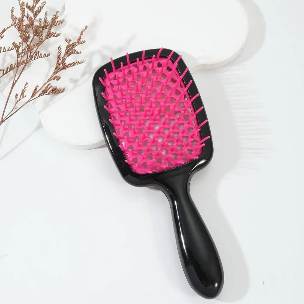 1 piece anti-static tangled hair comb hair massage brush hollow out curly hair brush hair salonhair salon tools - Image 4