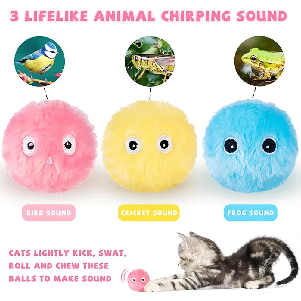 Cat Toys Smart Interactive Ball Catnip Cat Training Toy Pet Playing Ball for Cats Kitten Kitty Pet Squeaky Toy Supplies Products - Image 3