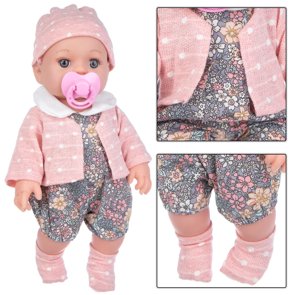 30cm Reborn Doll Can Be Washed, Soft 12inch Baby Doll Limb Movable and Clothes Detachable, Children's Toy Gift - Image 5