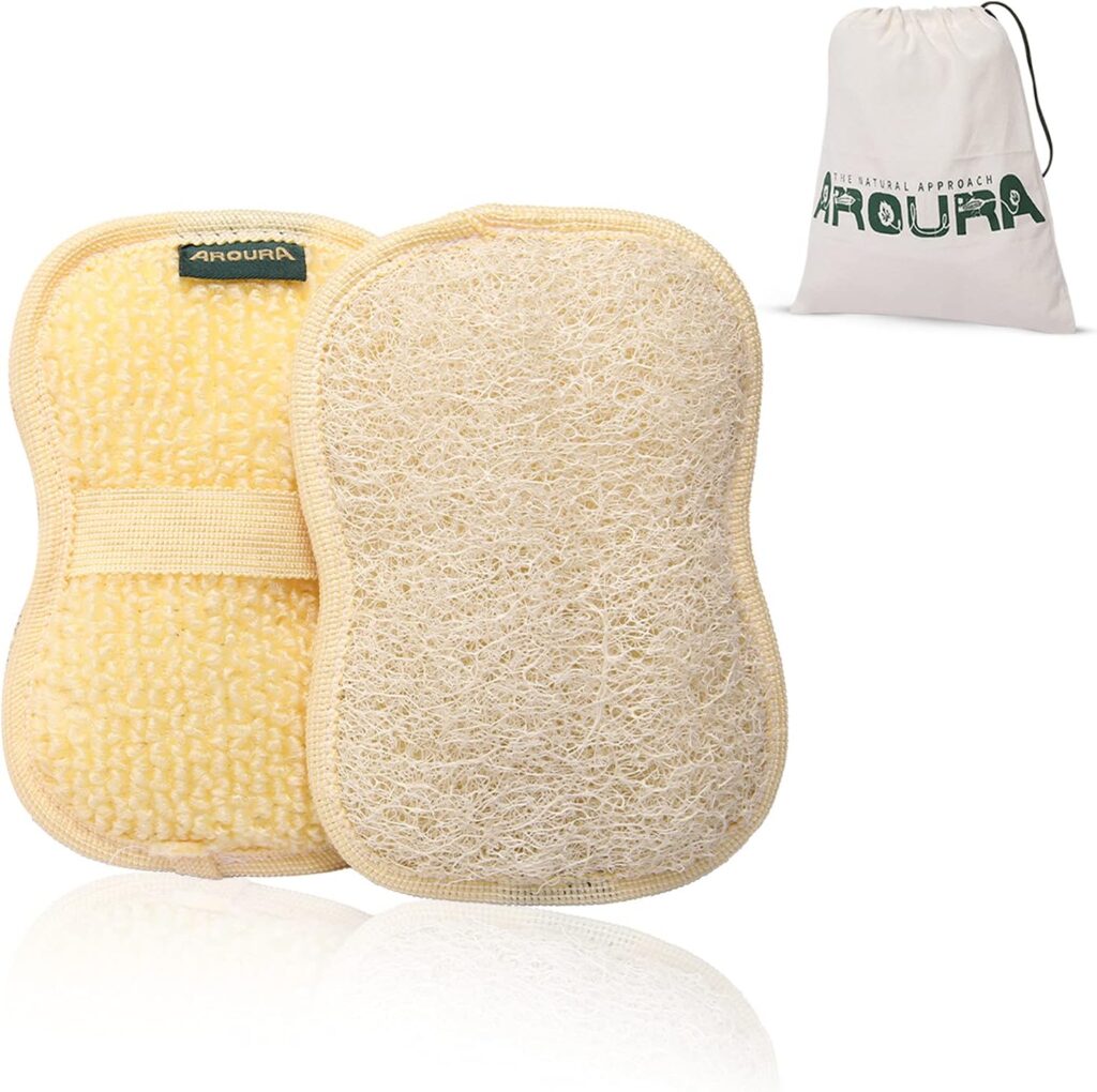 Palm-Sized Loofah 3-Pack – Natural Egyptian Body Scrub