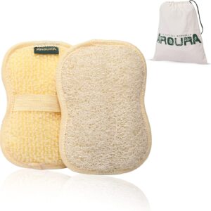 Palm-Sized Loofah 3-Pack – Natural Egyptian Body Scrub
