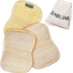 Palm-Sized Loofah 3-Pack – Natural Egyptian Body Scrub thumbnail 3