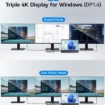 Dell Thunderbolt 4 Dock WD22TB4 130W, Black, DELL-WD22TB4 thumbnail 4